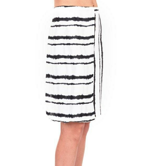A.L.C. Walsh Silk Stripe Skirt - Picture 3 of 8